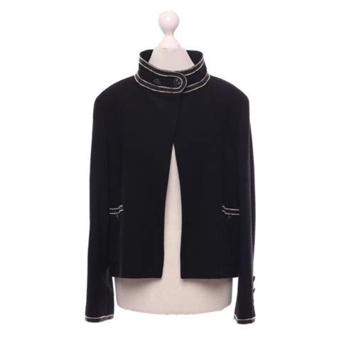 chanel mantel schwarz|CHANEL Women's Jacke/Mantel in Schwarz Size: IT 42 .